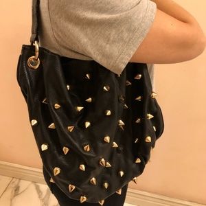 Deux Lux spiked handbag